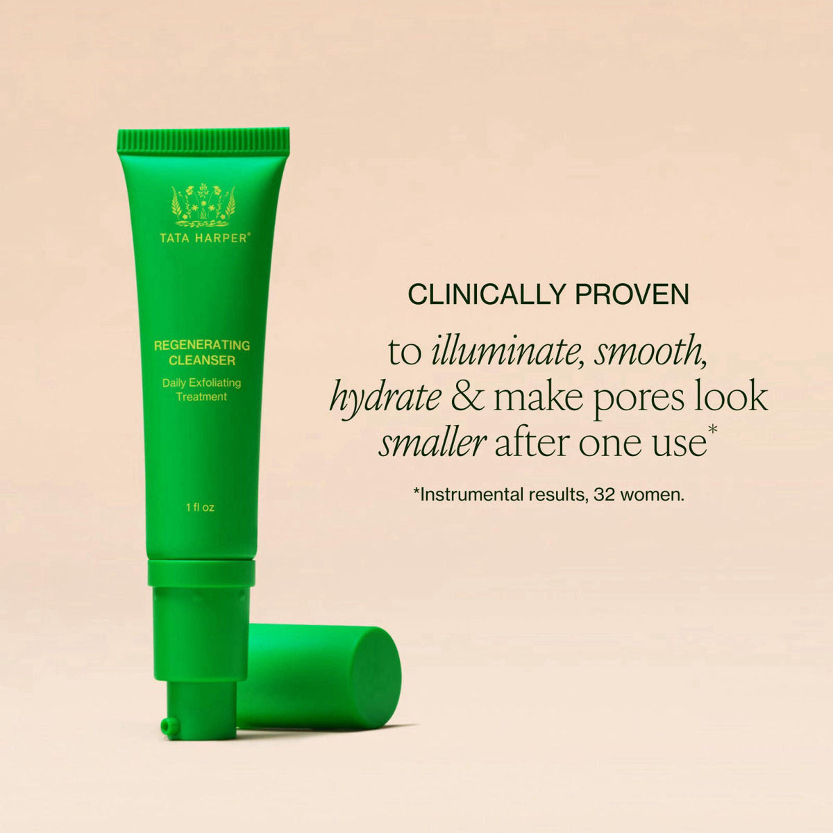 Tata Harper Regenerating Cleanser | Daily Face Wash & Gentle Exfoliator – alternate angle
