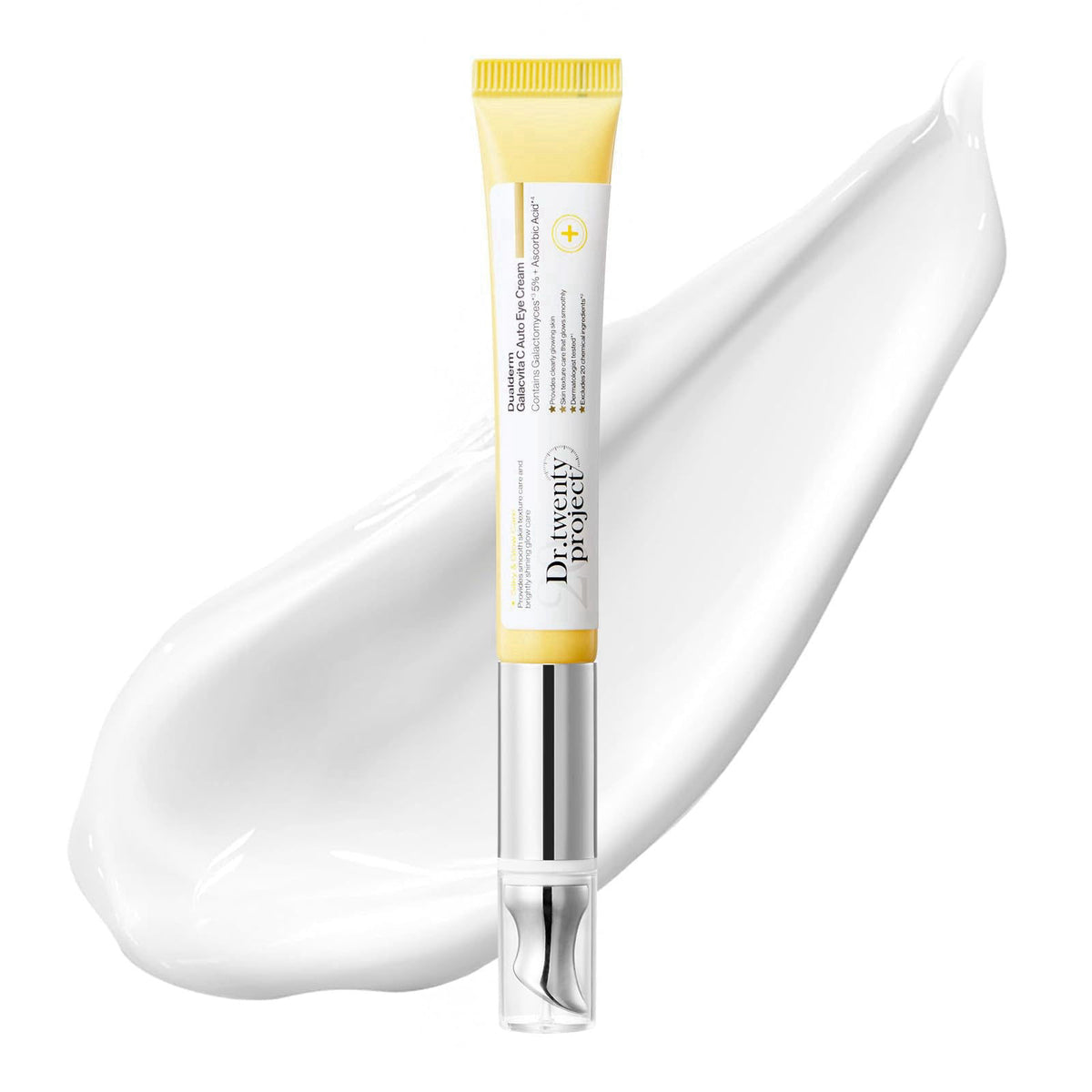 Dr.twentyproject Galacvita C Eye Cream with Vibrating Device for Wrinkle and Dark Spot Care - Glowing, Radiant, Elastici
