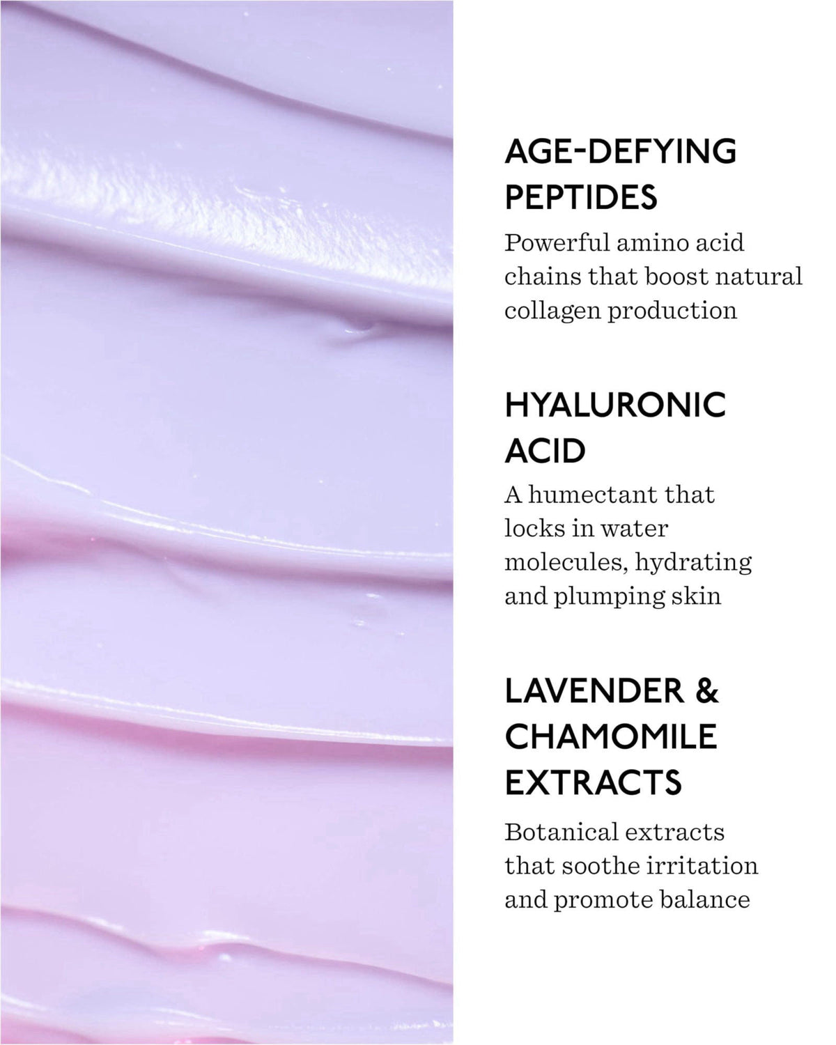 Fount Society Overnight Face Cream with Peptides and Hyaluronic Acid – packaging and label