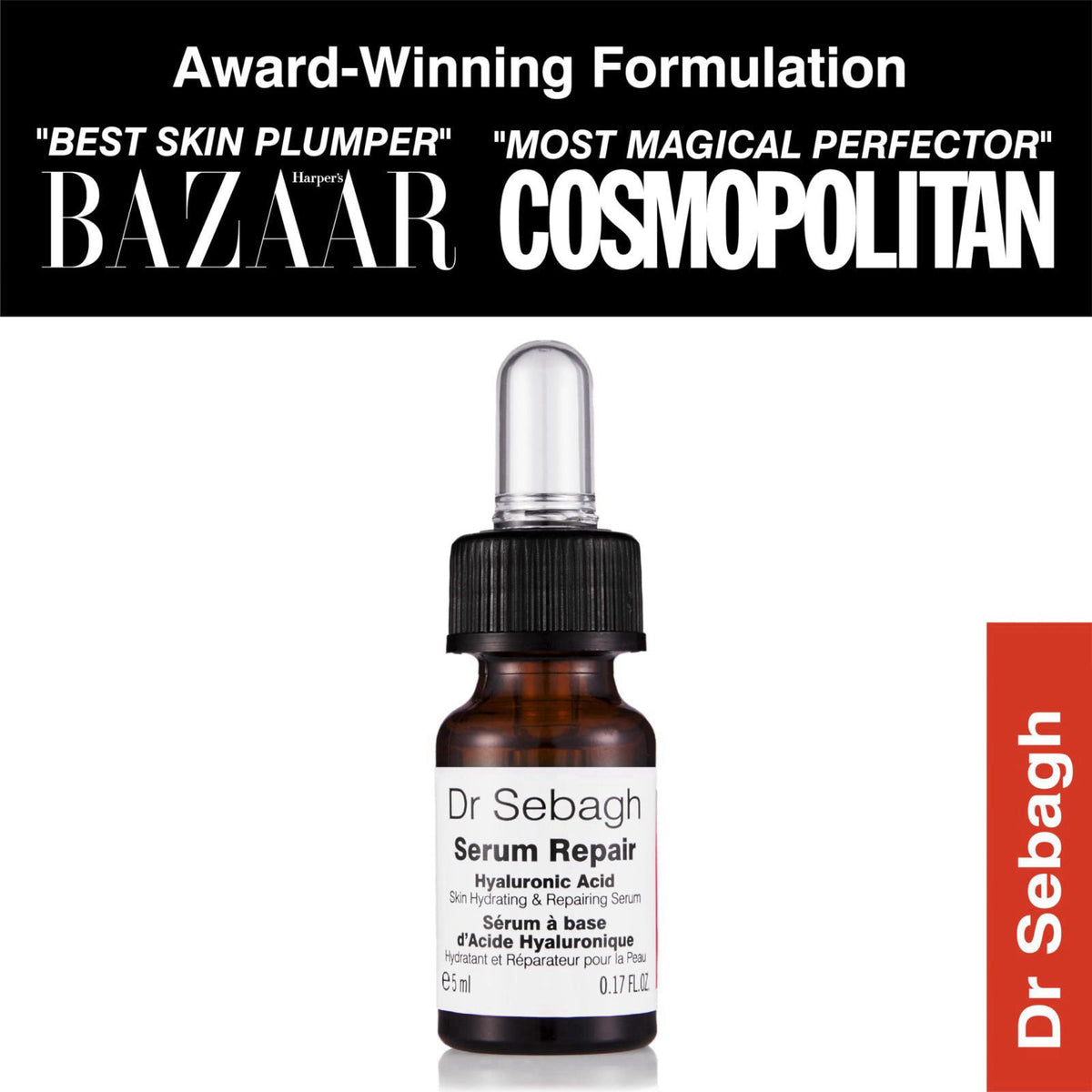 Dr Sebagh Serum Repair 0.17 fl oz – packaging and label