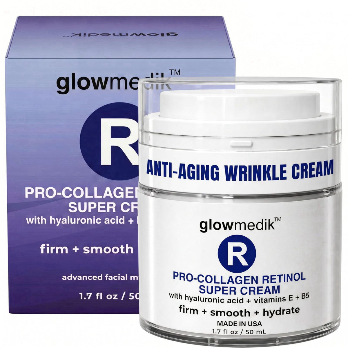 Glowmedik Retinol Night Cream for Wrinkles - Anti-Aging Face Moisturizer – product photo (Face Moisturizers)