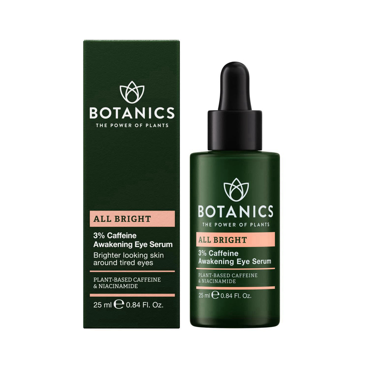 Botanics All Bright Caffeine Eye Serum & Brightener, 0.84 oz – product photo (Serums)