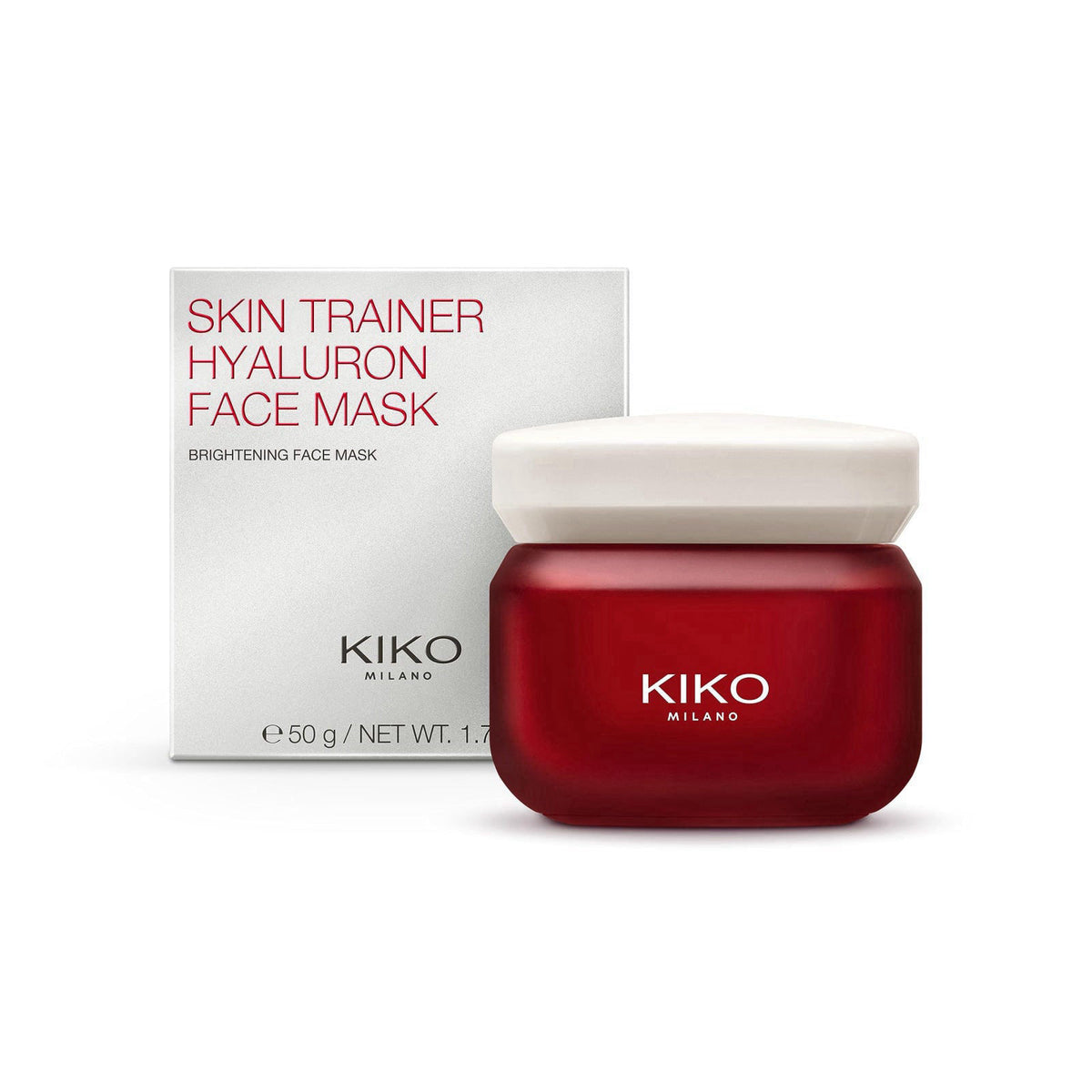 KIKO Milano Skin Trainer Hyaluron Face Mask with Hyaluronic Acid – back view and specifications
