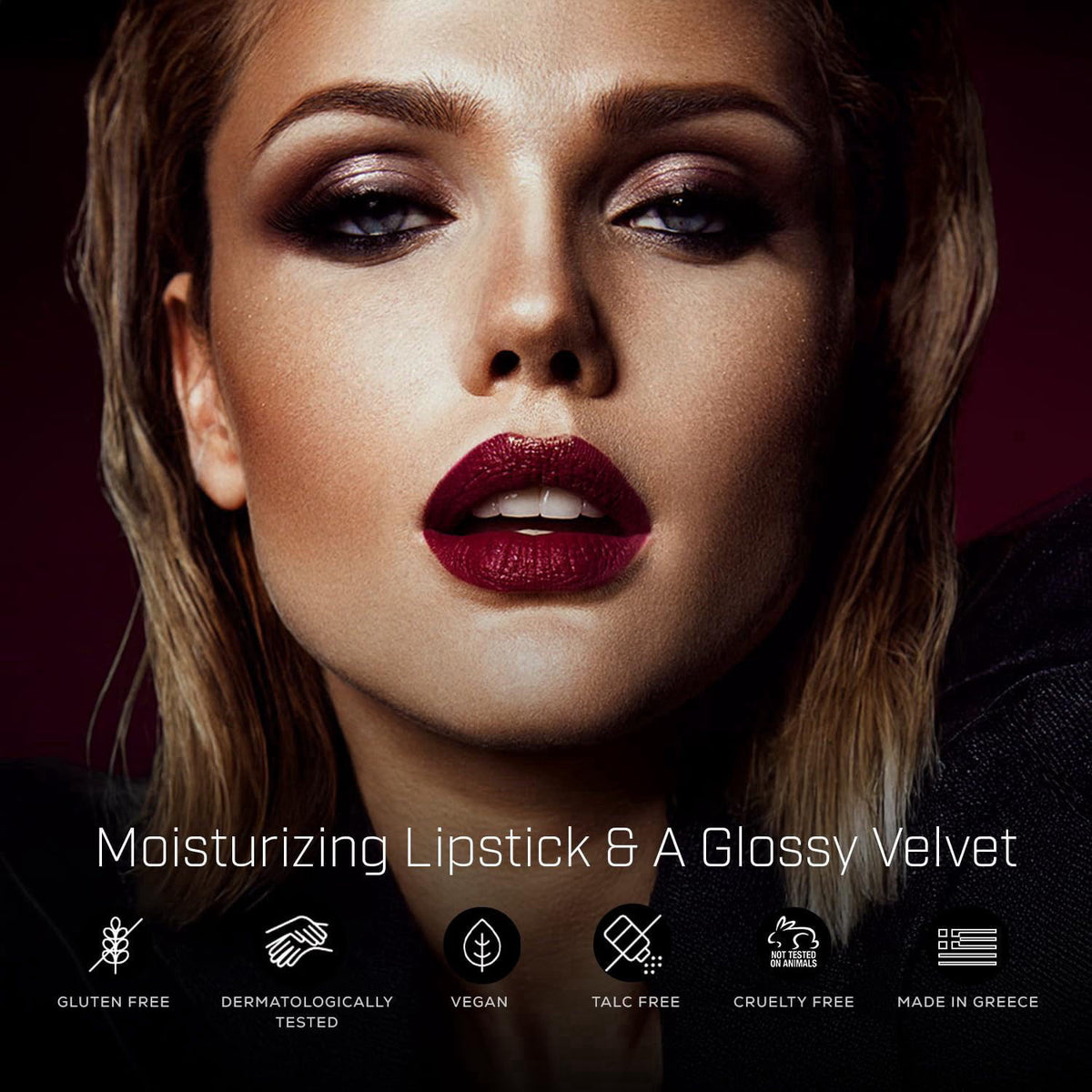 RADIANT PROFESSIONAL MAKE UP / HELLENICA Radiant Professional Advanced Care Lipstick, Velvet, 29 Cranberry – full view