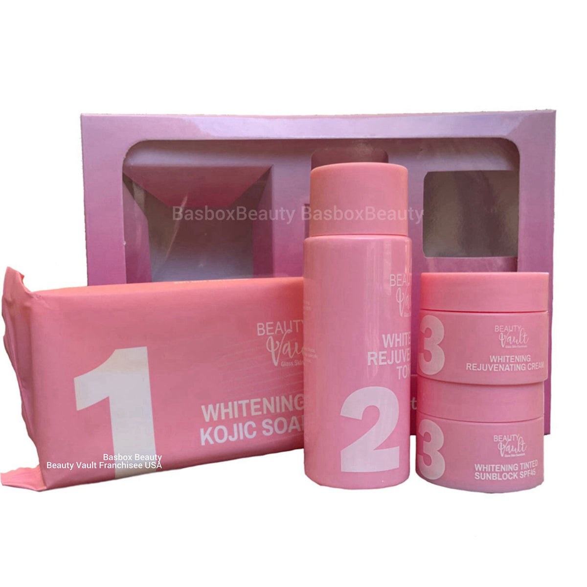 Beauty Vault Maintenance Set with Pearl Sunblock (New Packaging) – close-up detail