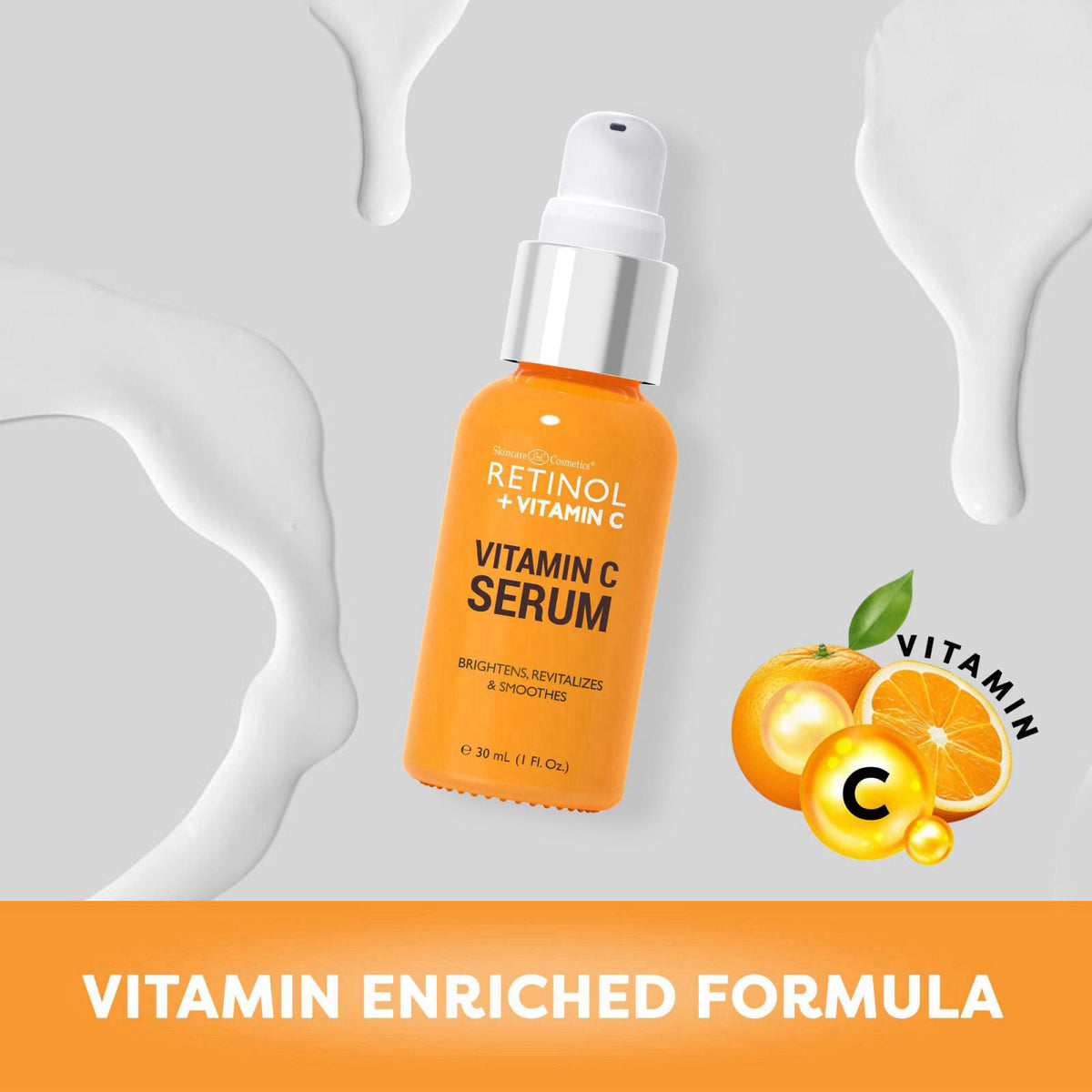 LIVAURA Retinol + Vitamin C Face Serum - Anti Aging Facial Serum, Evens Skin Tone, Diminishes Fine Lines and Wrinkles, S