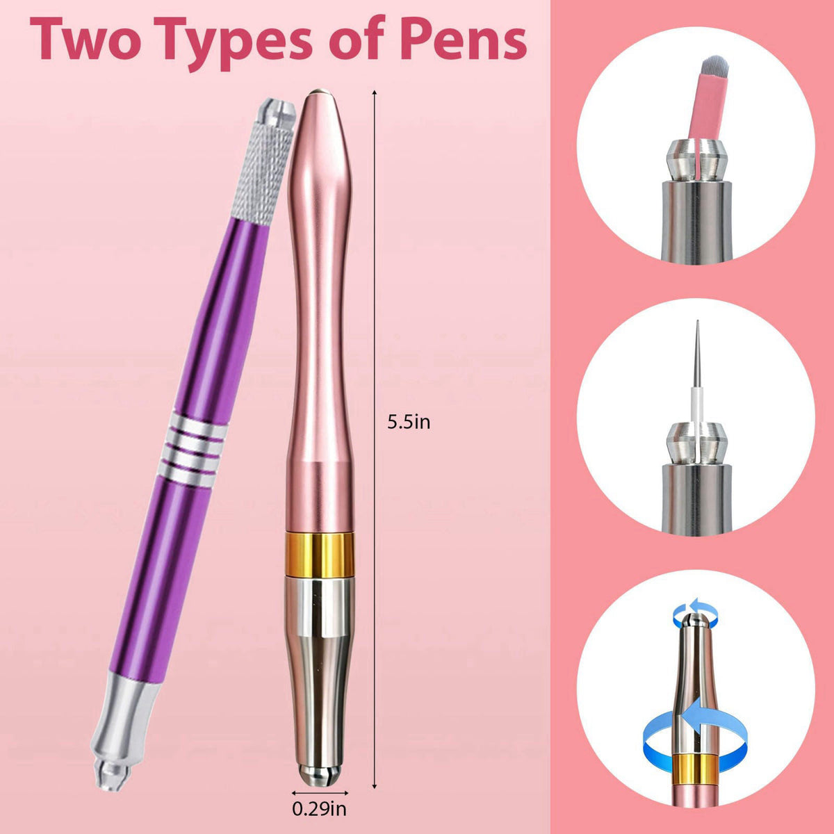 DZWSHYBG PMU Microblading Pen Kit for Beginners – close-up detail