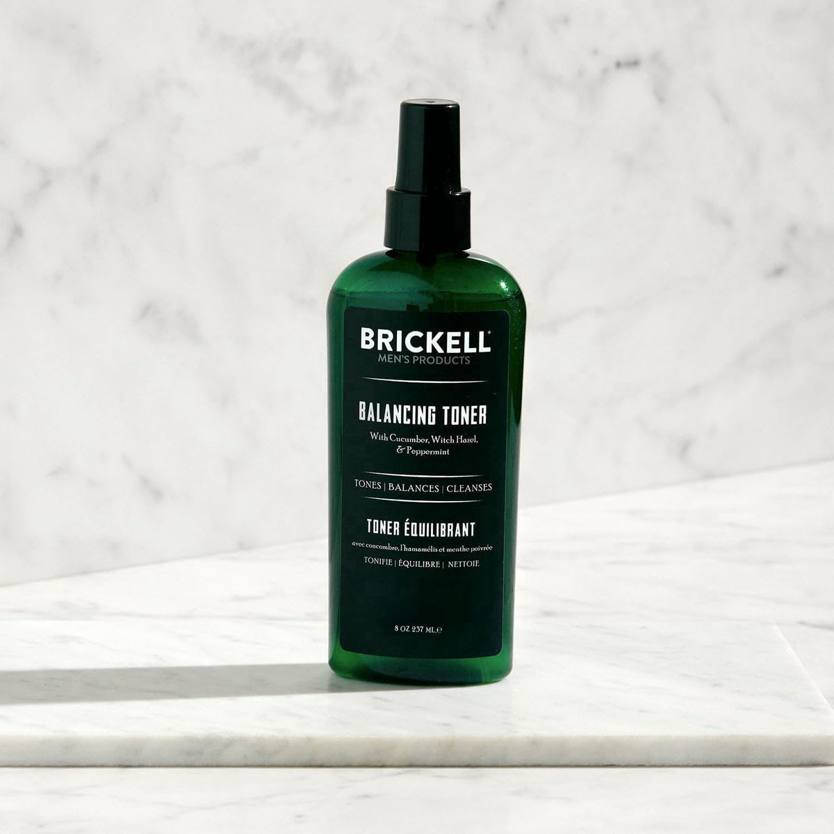 Brickell Men's Products Brickell Men's Balancing Toner for Men, Alcohol-Free Mint Facial Toner with Witch Hazel, Aloe, a
