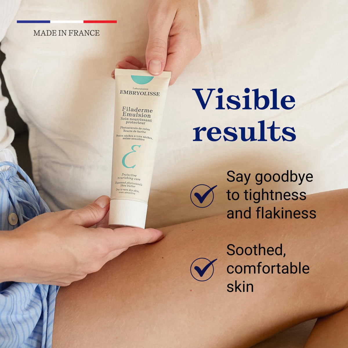 Embryolisse Filaderme Nourishing Moisturizer with Shea Butter, 2.54 Fl Oz – packaging and label