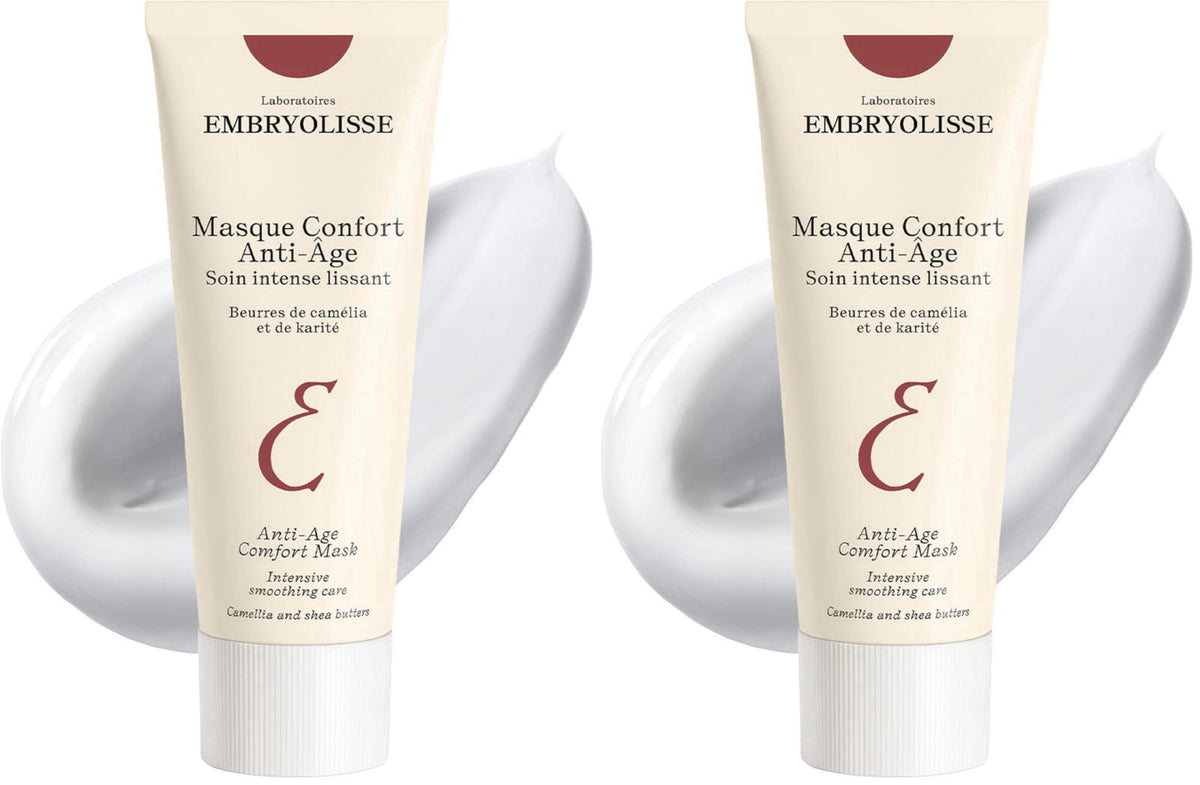 Embryolisse Anti-Age Comfort Mask, Hyaluronic Acid & Vitamin E Night Face Mask, Natural & Organic Anti Wrinkle Cream, Pa