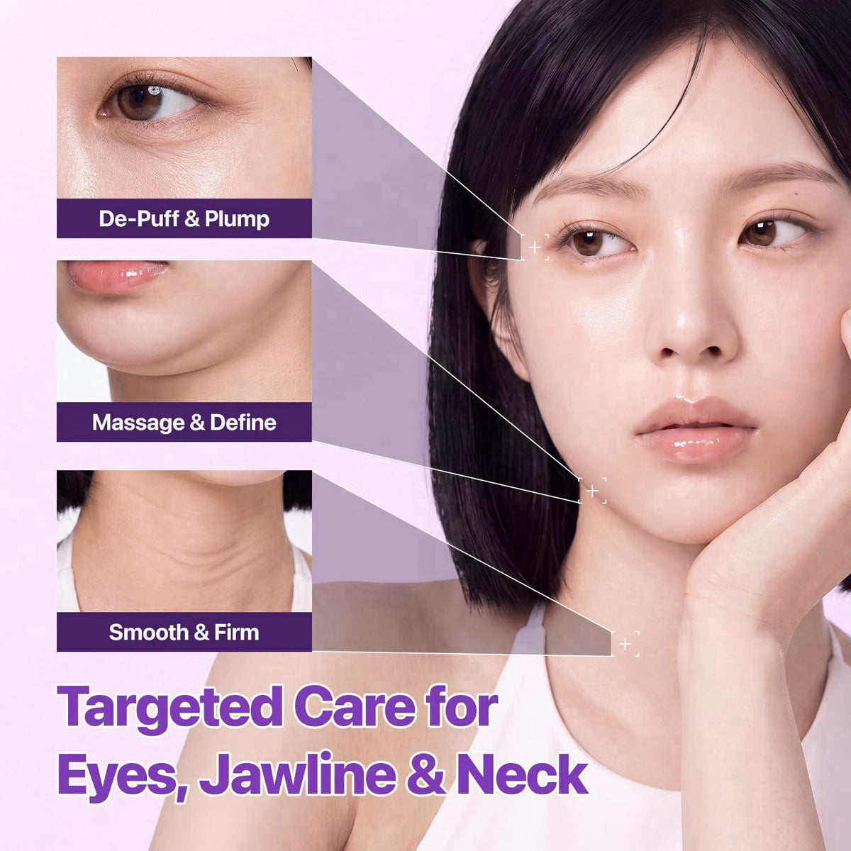 EIOM Plumping Peptide Gua Sha Serum, Built-In Applicator, Eye De-puffing – packaging and label