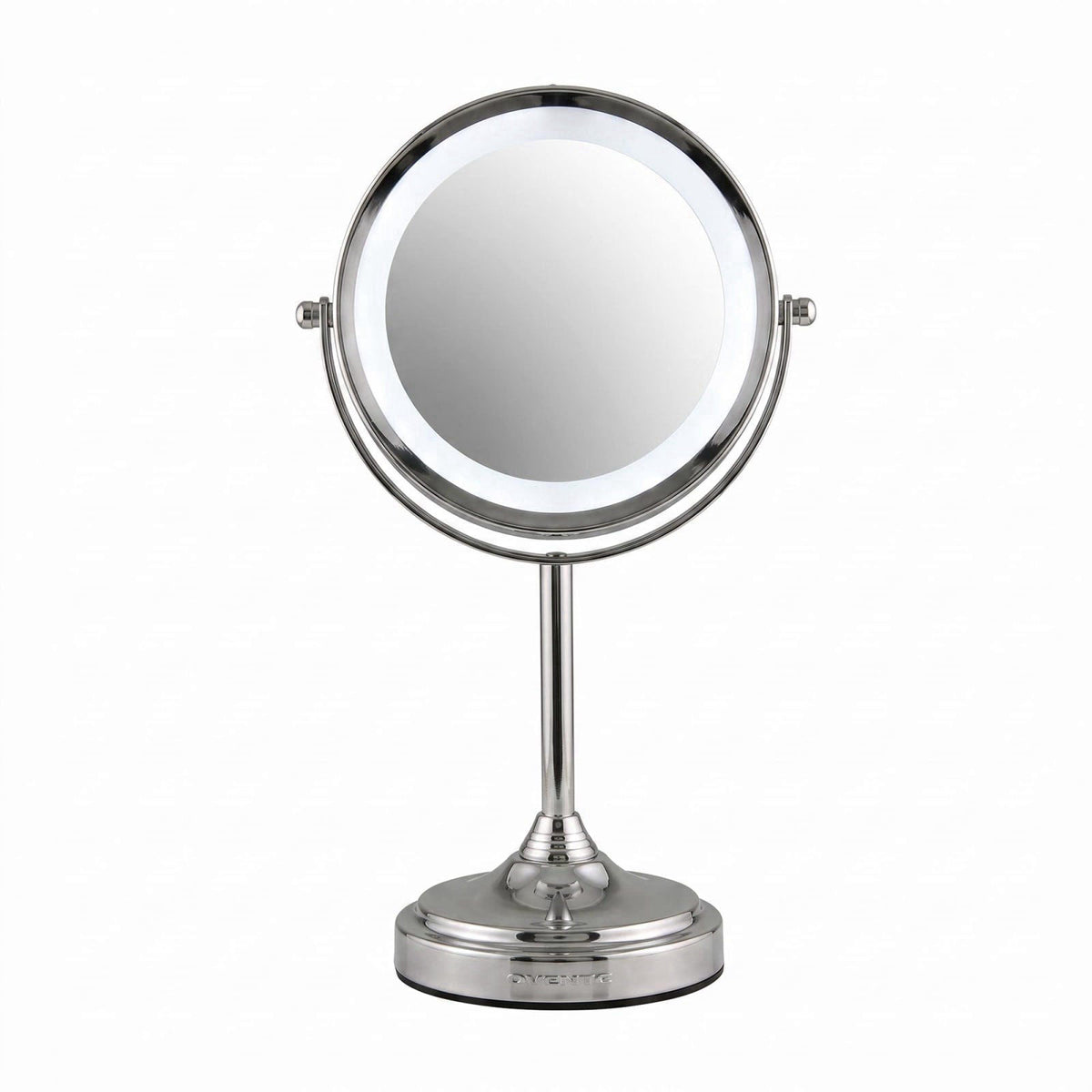 OVENTE 7'' Lighted Magnifying Makeup Mirror, Polished Chrome MCT70CH1X7X – product photo (Mirrors)