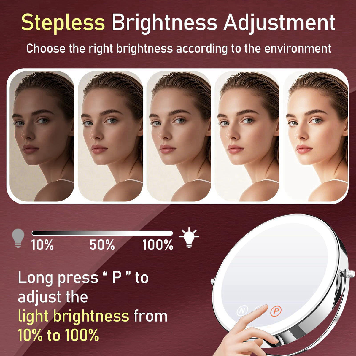 WOOCICA – Makeup Mirrors on display