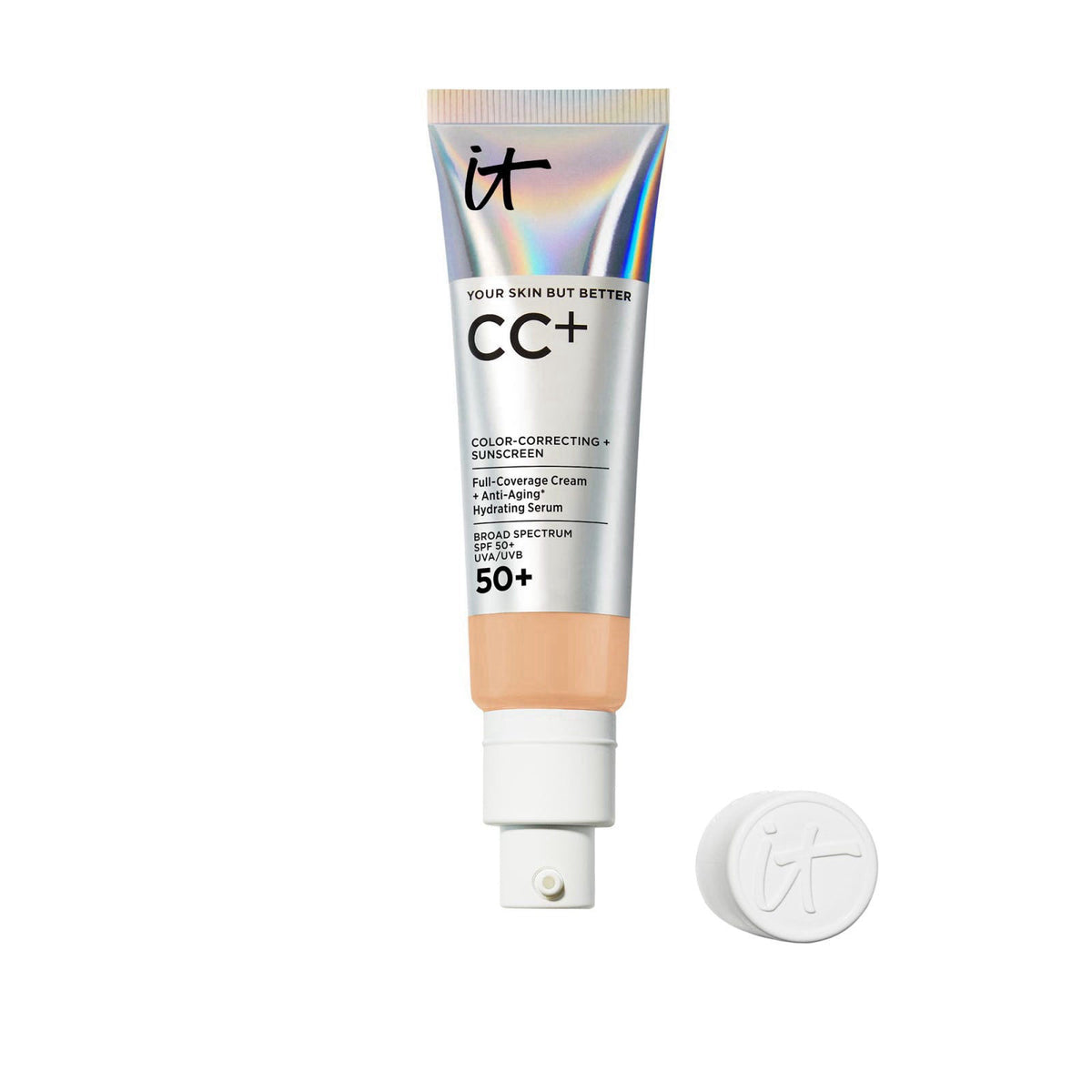 IT Cosmetics CC+ Cream with SPF 50+ Full Coverage Foundation Natural Finish – product photo (CC Creams)