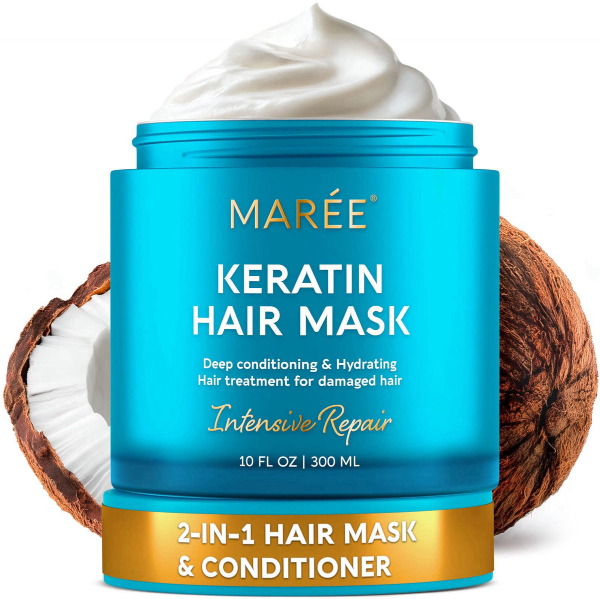 MAREE Deep Conditioning Hair Mask for Damaged Hair - Deep Hydrating Protein – product photo (Color Refreshing Masks)