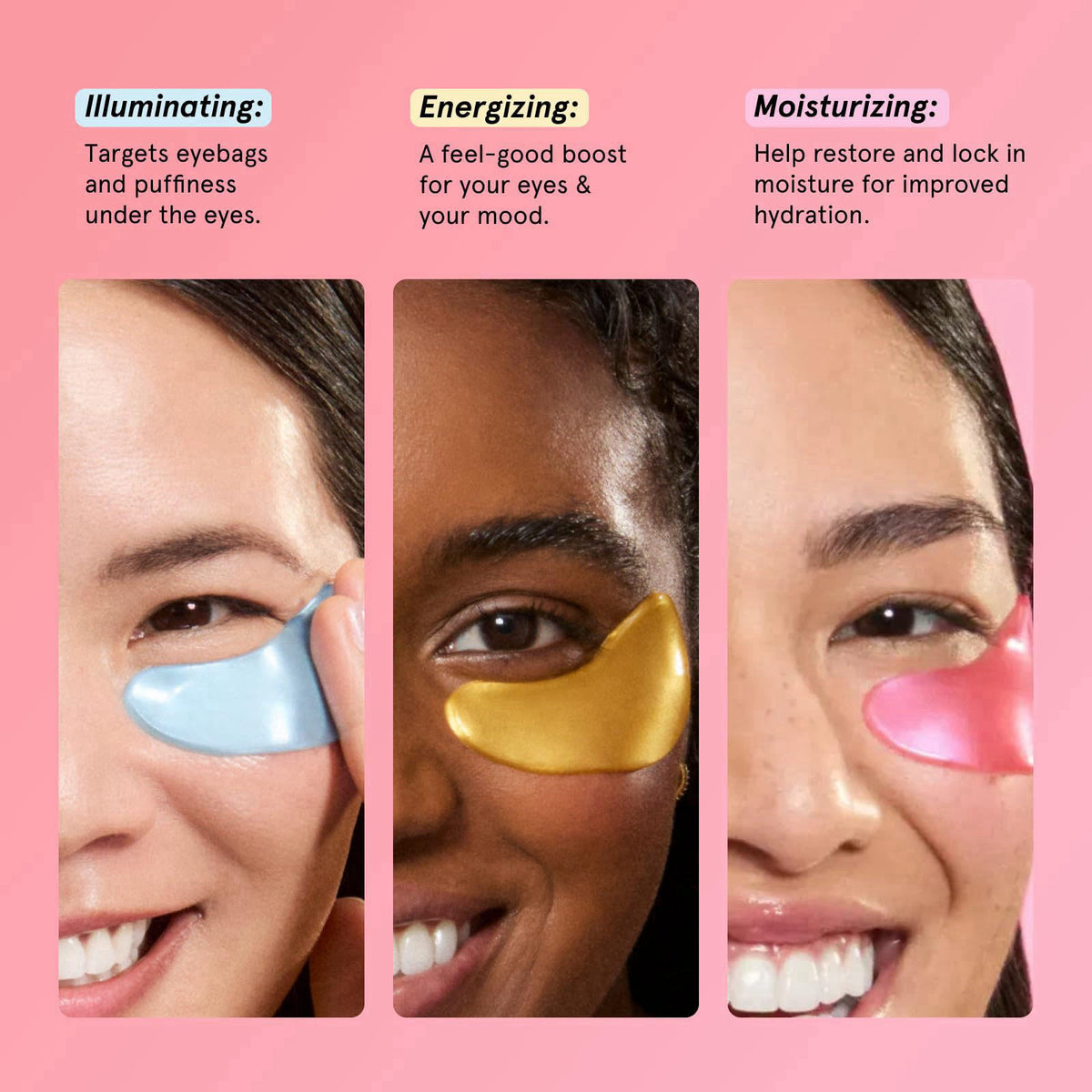 grace & stella Under Eye Patches Variety Pack - With 6 Colors (18 Pairs) – full view, size 18 Count (Pack of 1)
