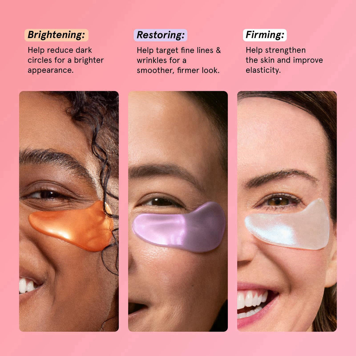 grace & stella Under Eye Patches Variety Pack - With 6 Colors (18 Pairs) – back view and specifications