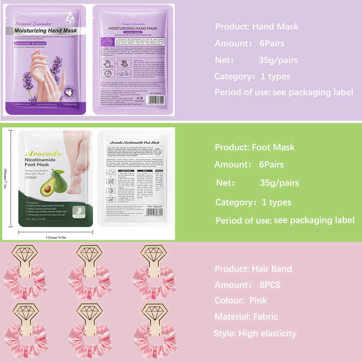SIMSHOTUS Spa Party Supplies, Spa Party Favors,Facial Masks,Foot Mask,Under Eye Patches,Hand Mask,Hand Cream,Lip mask,Sp