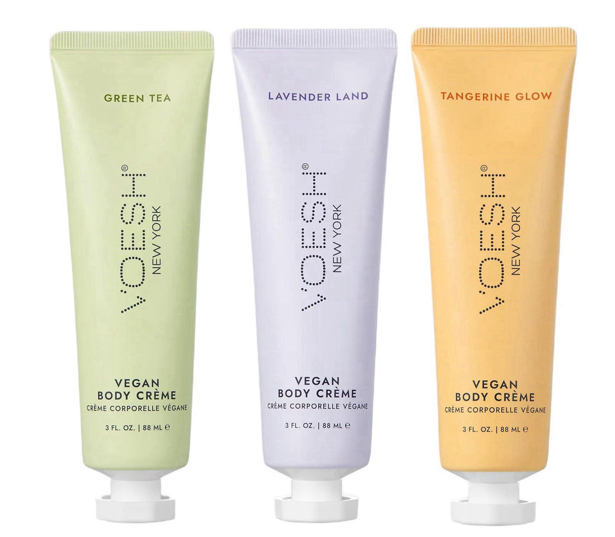 VOESH Vegan Body Creme Trio - Moisturizing Skincare Gift Set, Avocado Oil, Organic Virgin Olive Oil & Natural Extracts, 
