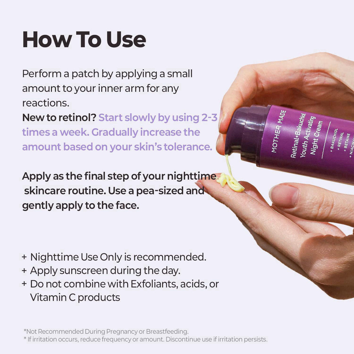 MOTHER MADE – Night Creams on display