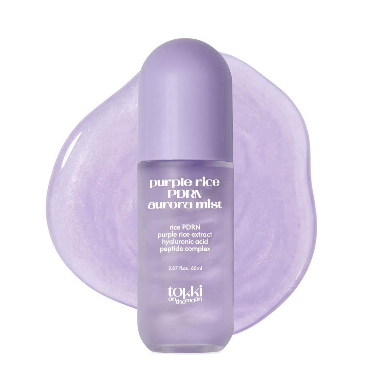 tokki on the moon Purple Rice PDRN Aurora Mist, 2.87 fl oz (85 ml) – product photo (Face Mists)