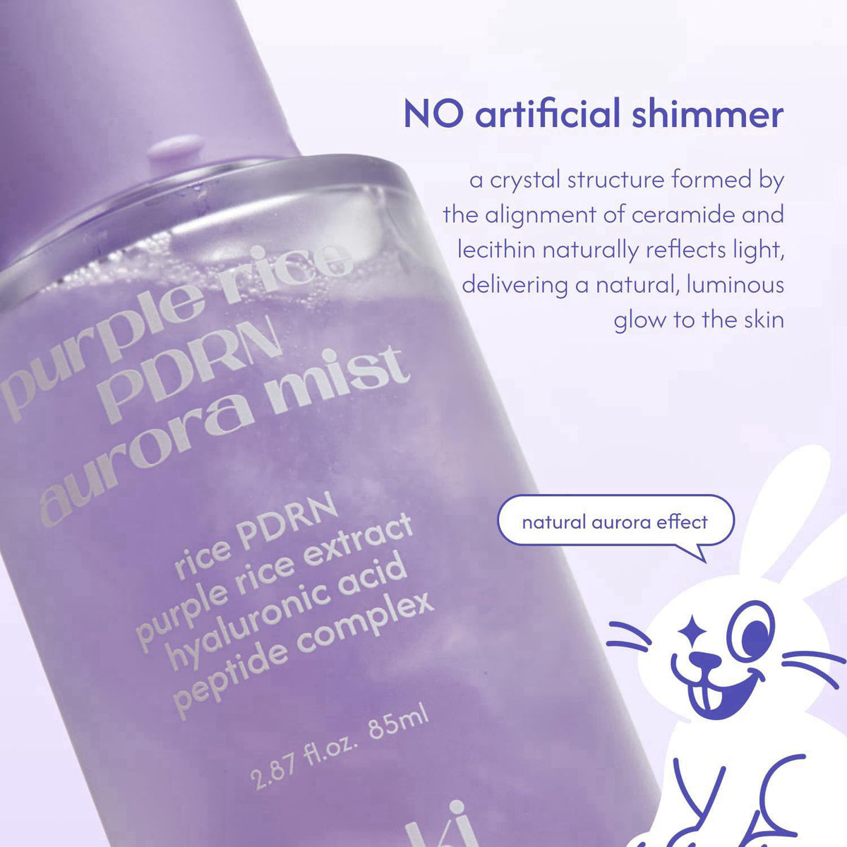 tokki on the moon Purple Rice PDRN Aurora Mist, 2.87 fl oz (85 ml) – full view