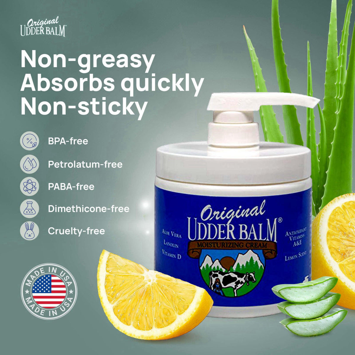 Original Udder Balm, Extra Thick Udder Cream & Deep Moisture for Dry Skin – alternate angle