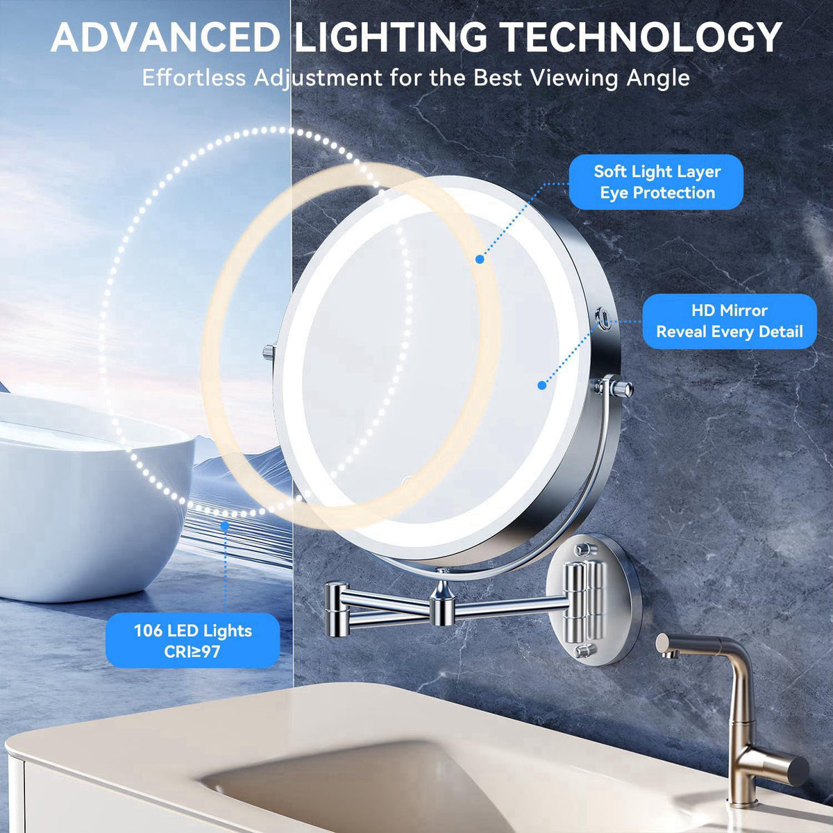Auxmir – Makeup Mirrors on display