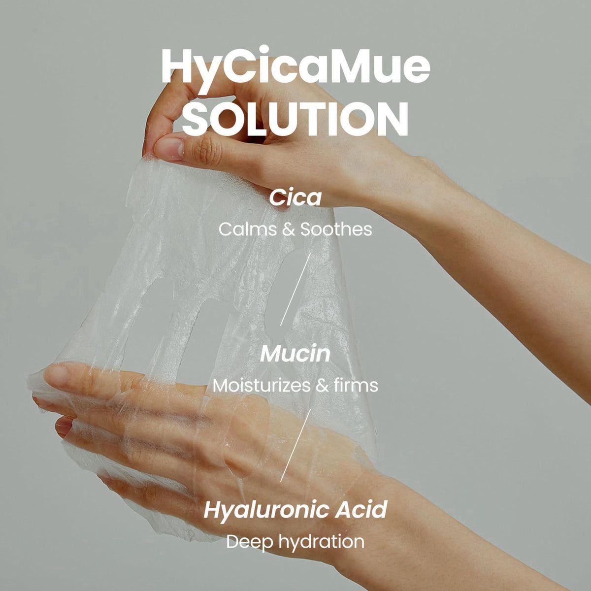 elravie HyCicaMue Recovery Mask(10ea) | Cica Sheet Mask for Sensitive Skin – full view
