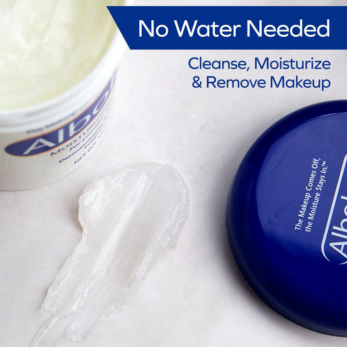 Albolene Moisturizing Cleanser & Makeup Remover, Fragrance-Free, 12oz (2pk) – close-up detail