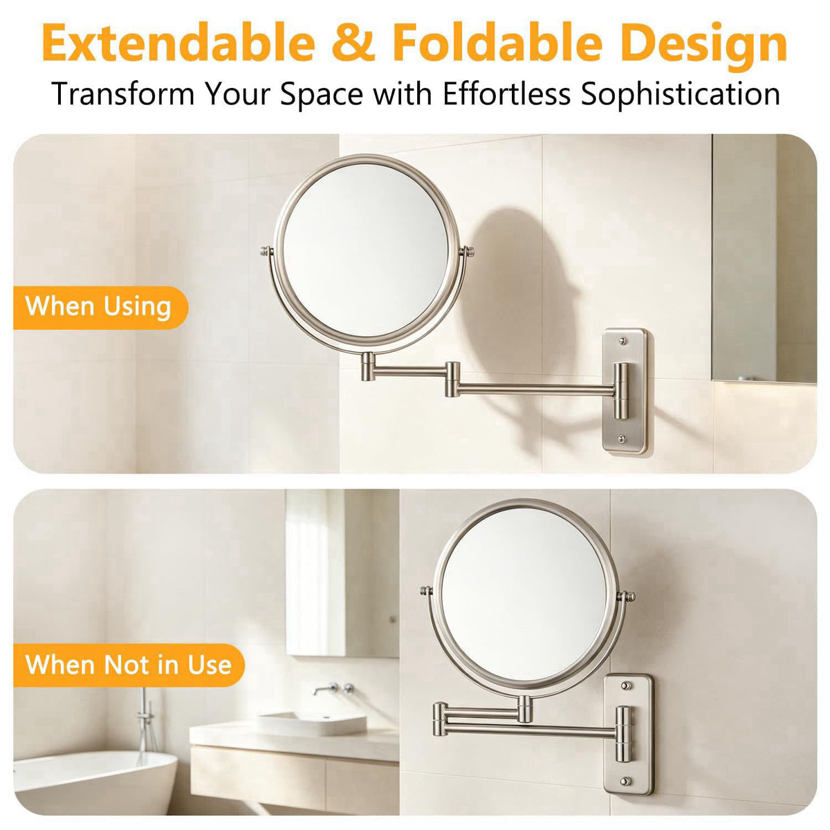 ALHAKIN – Wall-Mounted Vanity Mirrors on display