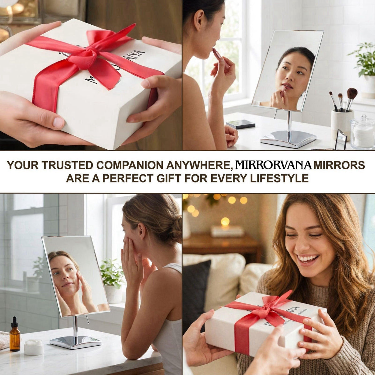 MIRRORVANA – Makeup Mirrors on display
