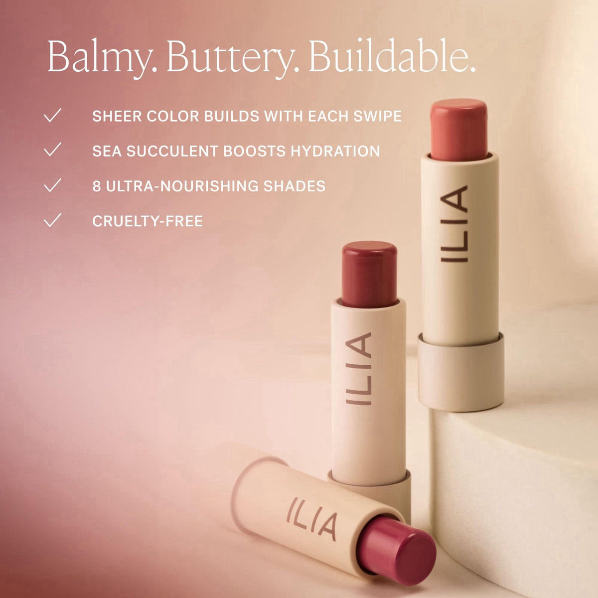 ILIA - Balmy Tint Hydrating Lip Balm (Lady) – alternate angle