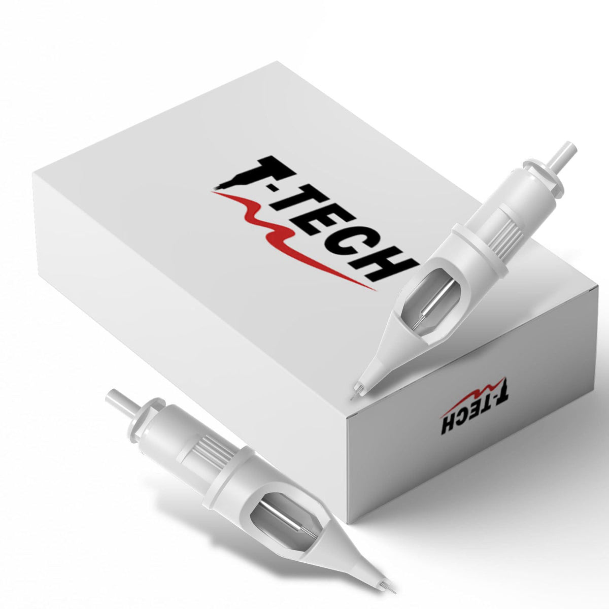 T-Tech Generation B Round Liners Tattoo Cartridges, Premium Polymer and 316 Stainless Steel, EO Gas Purified (B1007RLT) 
