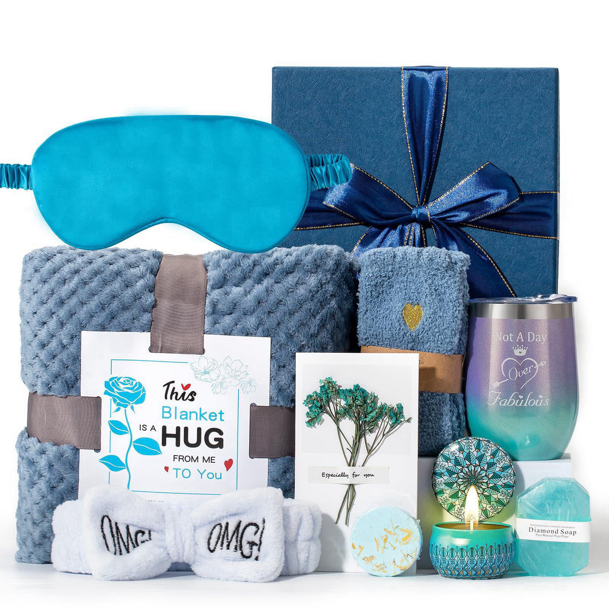 JOYOFUN Gifts Basket for Women,Birthday Gifts for Women Birthday Presents Friendship Gifts Get Well Soon Gifts Self Care
