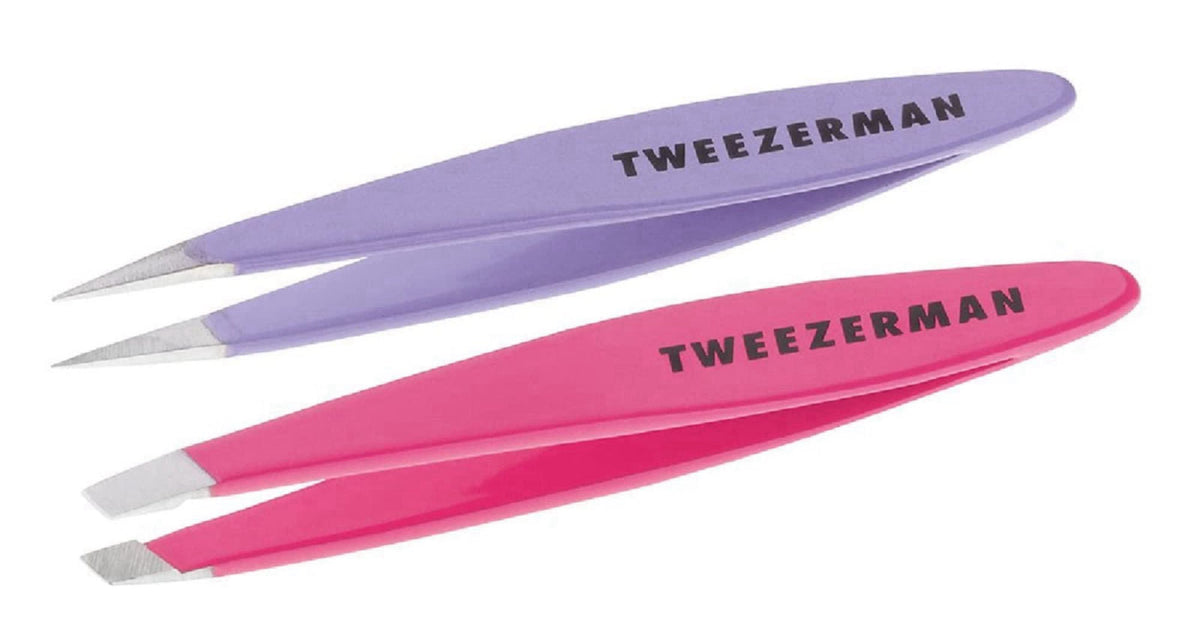 Tweezerman Mini Slant & Point Tweezer Set for Eyebrows – product photo (Tweezers)