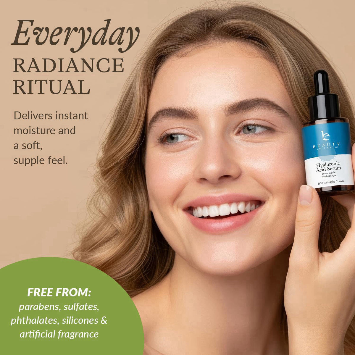 Beauty by Earth Bio Retinol Alternative Bakuchiol Serum - Smooths Fine Lines & Wrinkles – alternate angle
