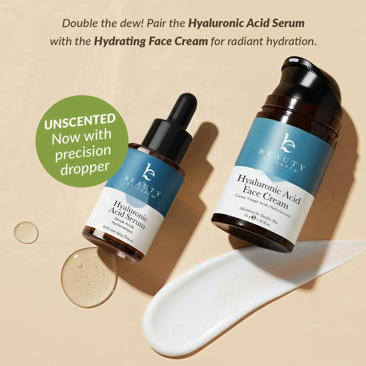 Beauty by Earth – Serums on display