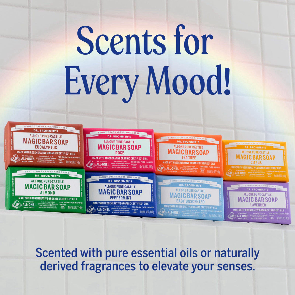 Dr. Bronner's – Soaps on display