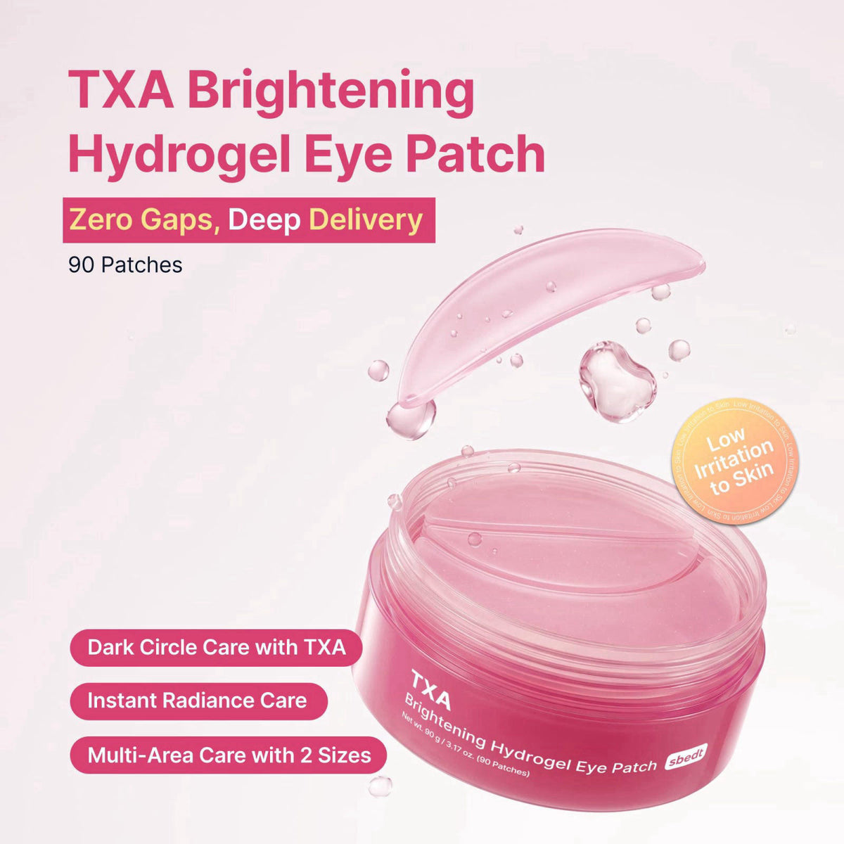 SUNGBOON EDITOR TXA Brightening Hydrogel Eye Patch – close-up detail