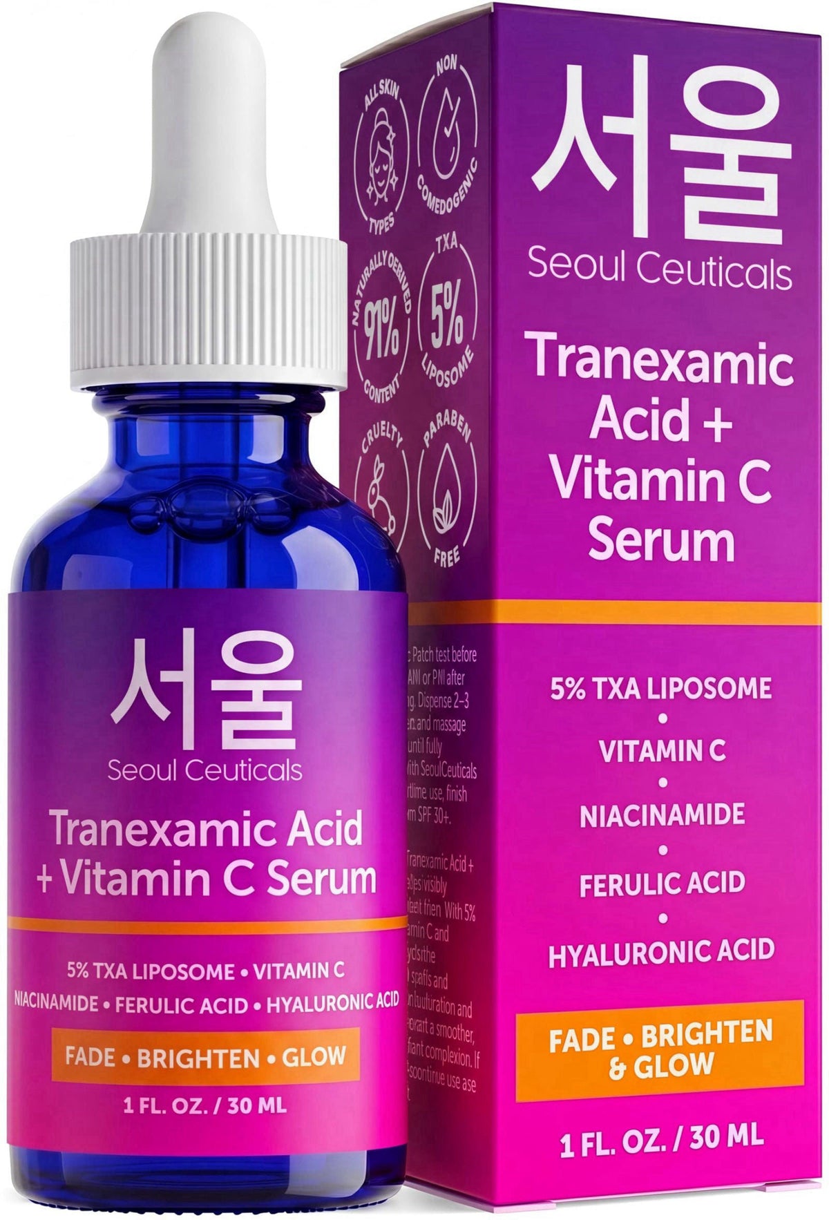 SeoulCeuticals Korean Tranexamic Acid Vitamin C Serum TXA Dark Spot Remover – product photo (Serums)