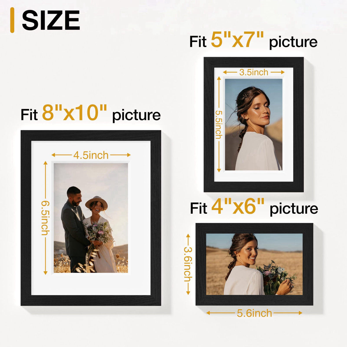 Vittanly 15 Pack Picture Frames Collage Wall Decor, Wall/Tabletop Display – packaging and label