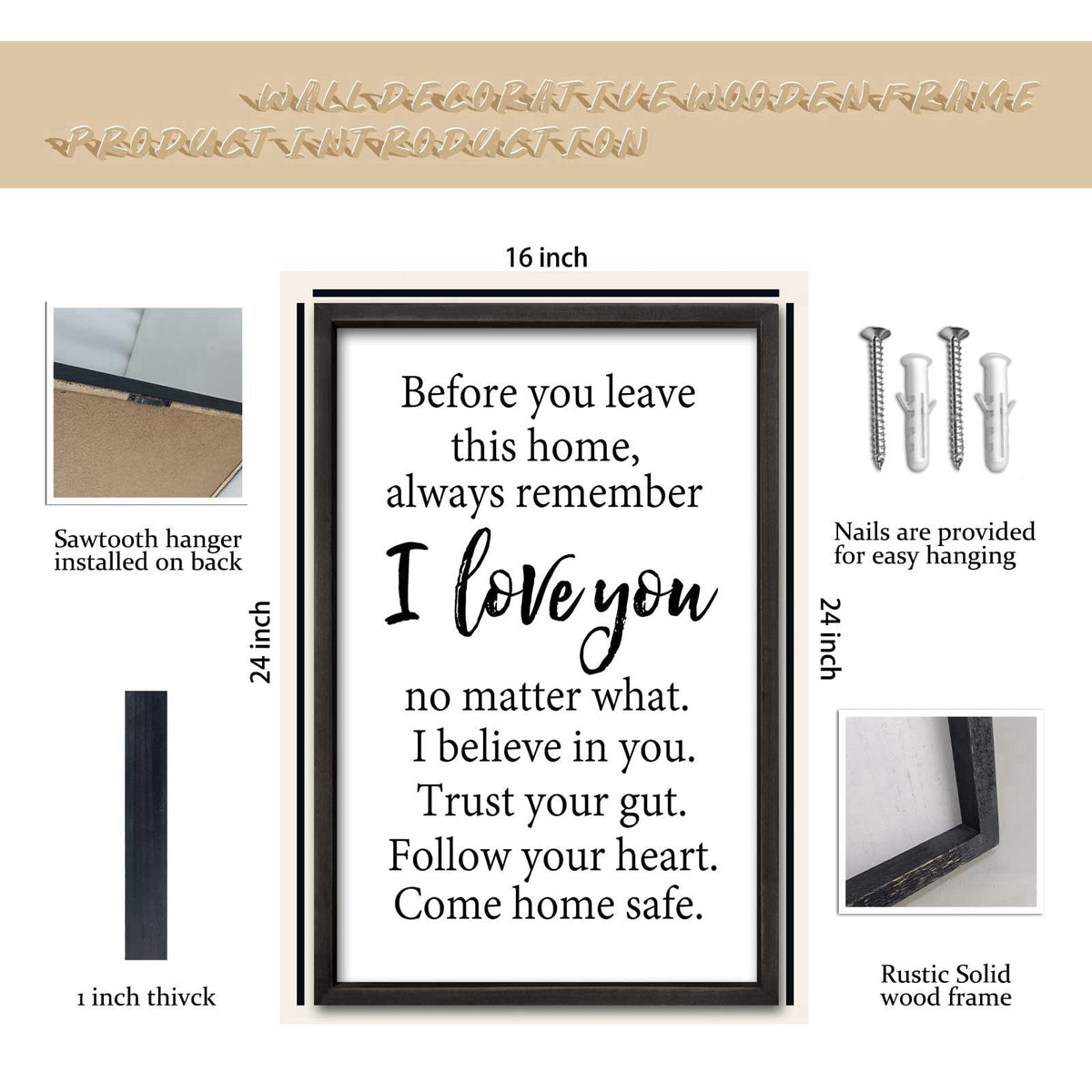 comurdyo Do It Anyway Wall Decor 24"x16" Mother Theresa Quotes Inspirational Sign Bible Verse Christian Motivati