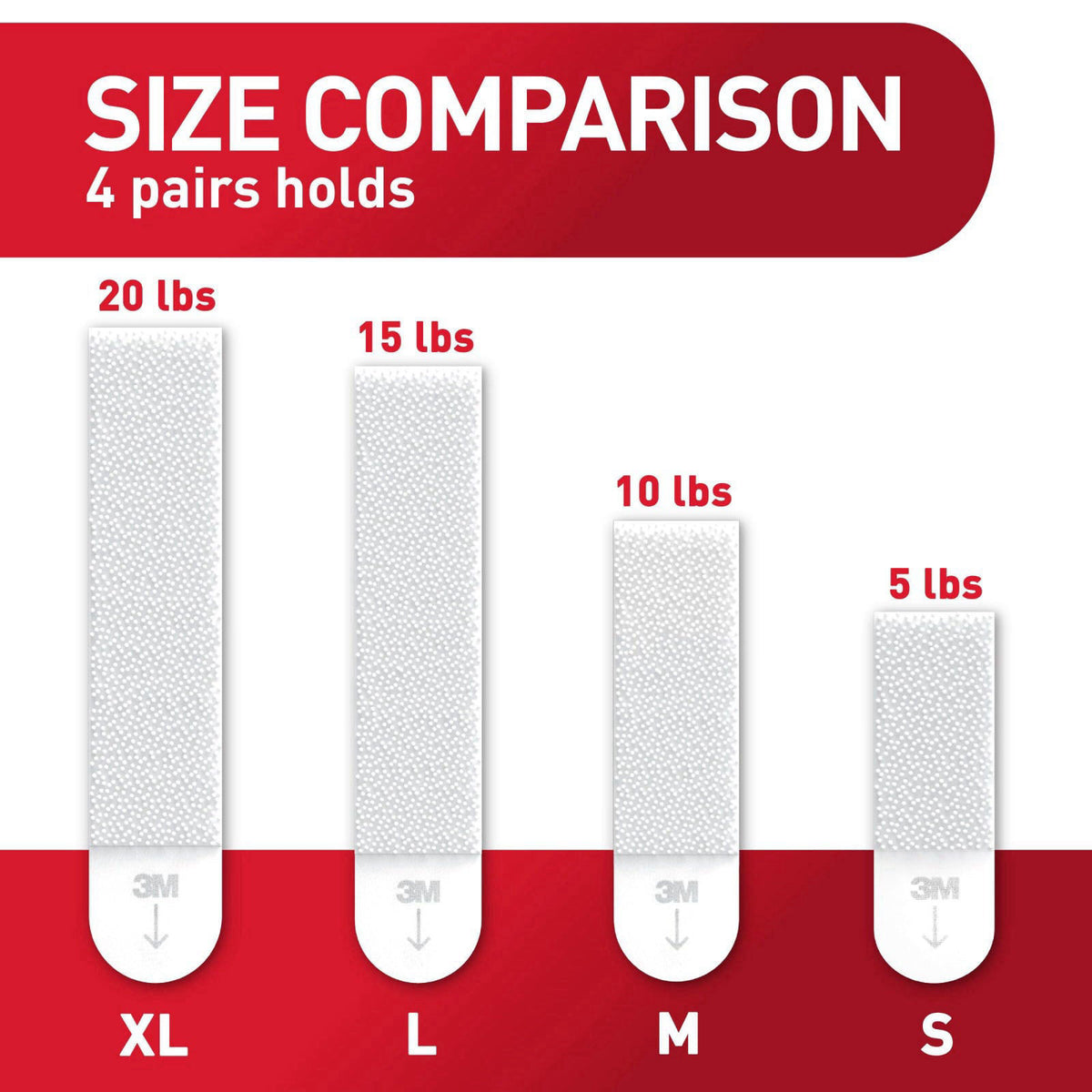 Command XL Heavyweight Picture Hanging Strips, 20 lb Capacity, 32 Pairs (64 Strips), White Adhesive, Damage-Free Wall Ha