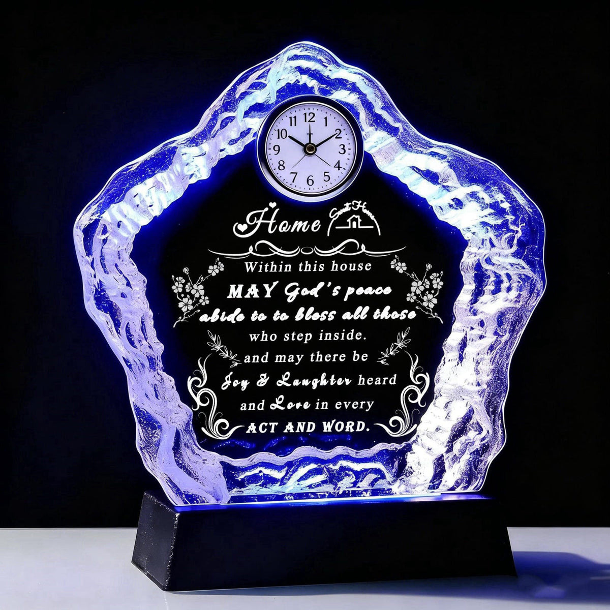 Qianwei House Warming Gifts New Home - Crystal Starfish Shape Gift For Home Decor With Led - Best Unique Housewarming De