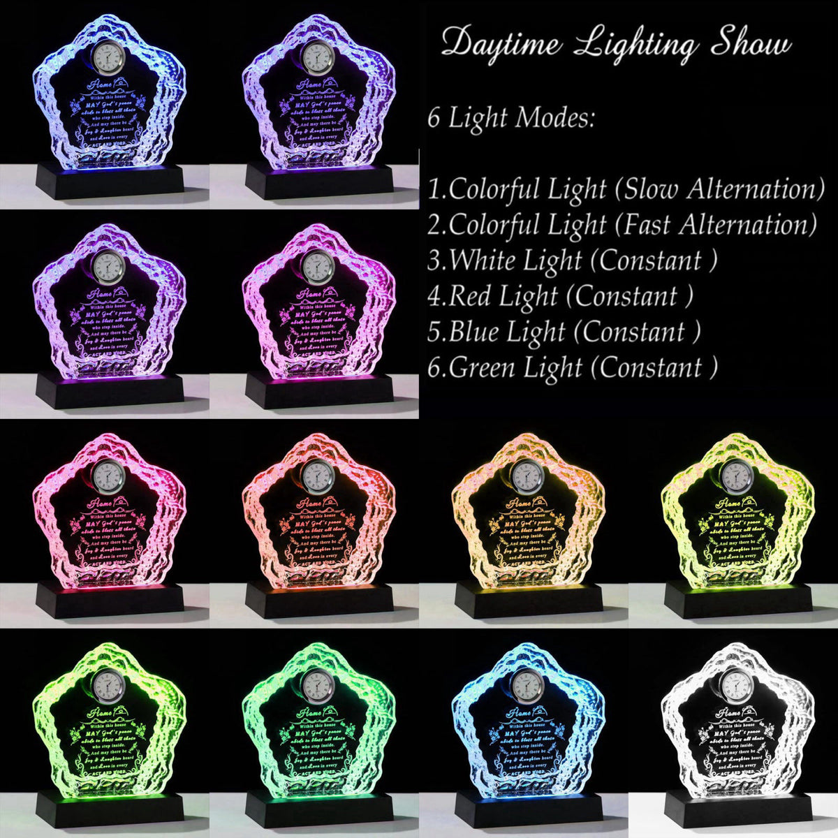 Qianwei House Warming Gifts New Home - Crystal Starfish Shape Gift For Home Decor With Led - Best Unique Housewarming De
