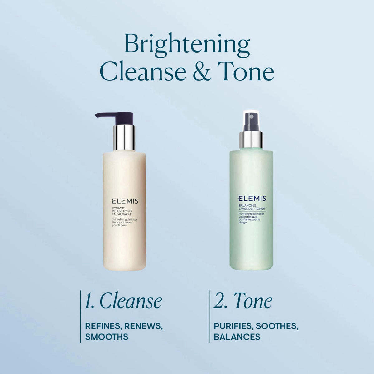 ELEMIS Balancing Toner, Alcohol-Free Purifying Facial Treatment, 200ml – back view and specifications