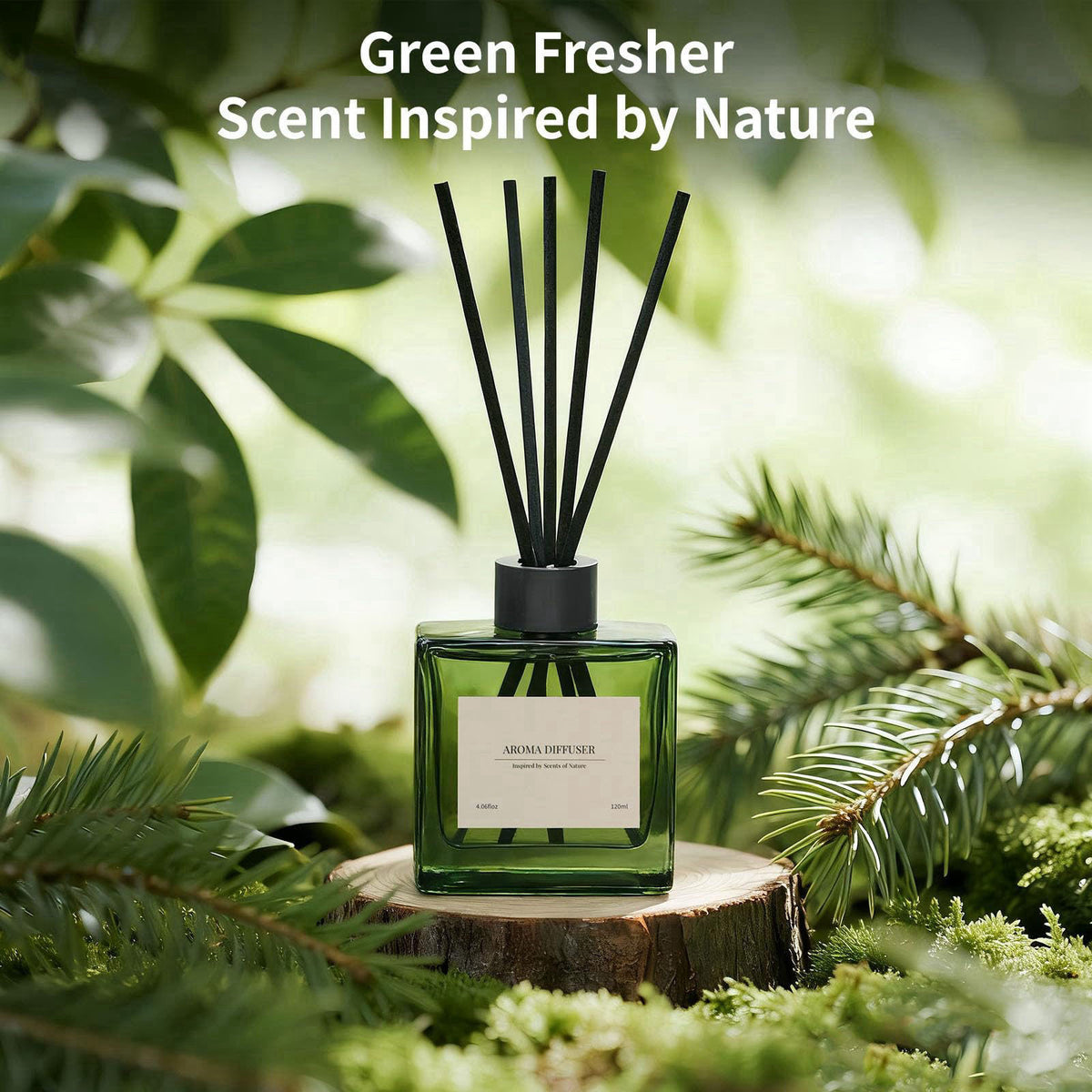 GAGINGOOLD Reed Diffuser Set, 4 fl oz Vanilla Cream 2 Pack Scent Diffuser with 20 Sticks, 180 Days Long Lasting Elegant 