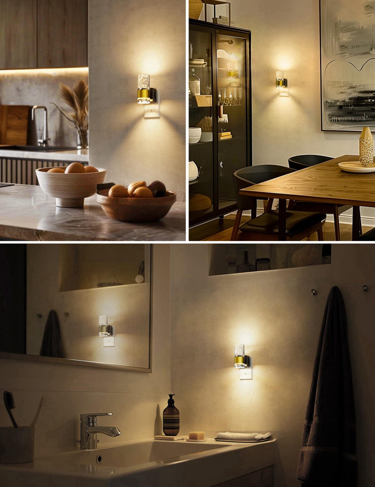L LOHAS LED Night Light, Dimmable Night Lights Plug into Wall – alternate angle