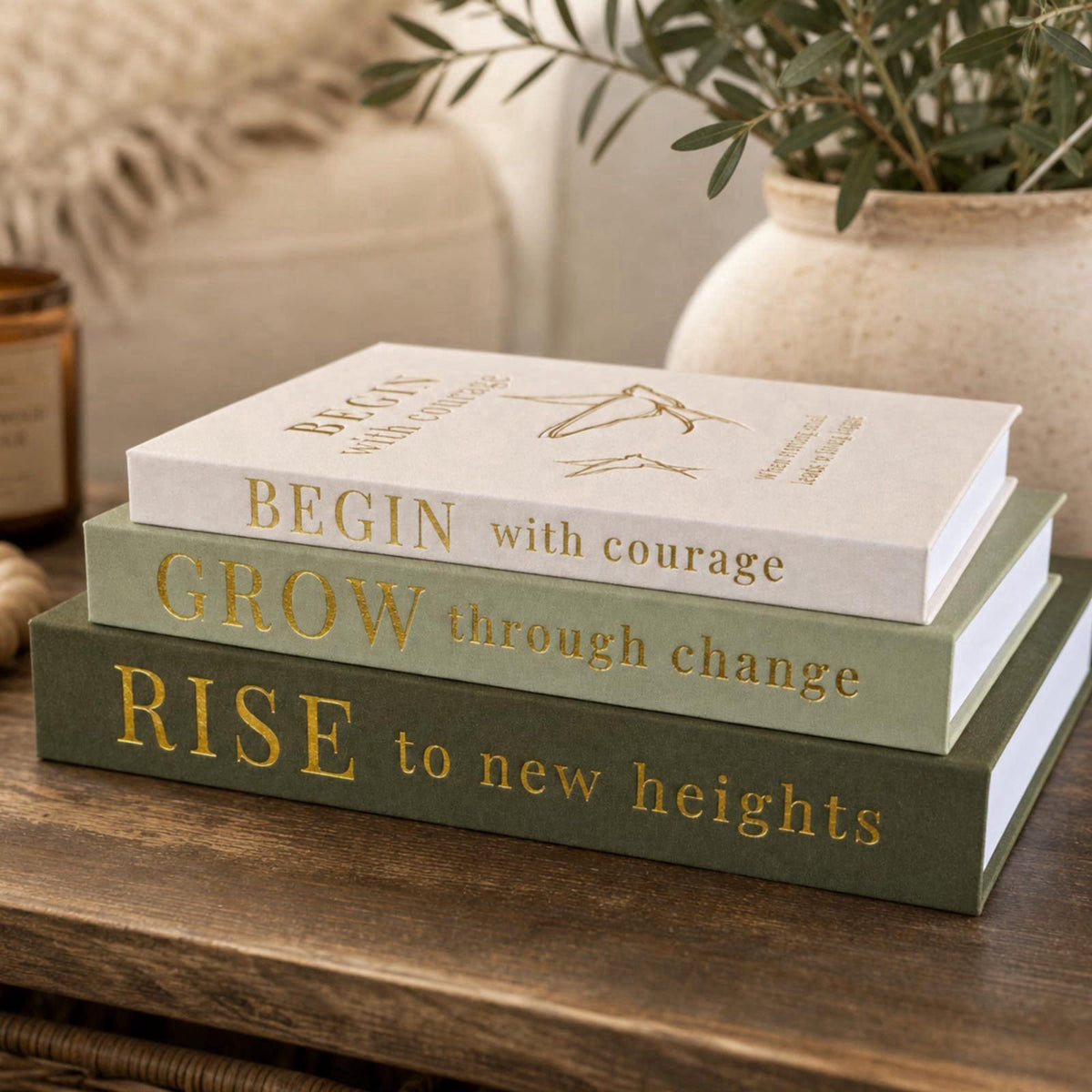 AVIDA Home Collection Decorative Books for Home Decor | Elevate your Bookshelf Decor with Coffee Table Books (Fake Books